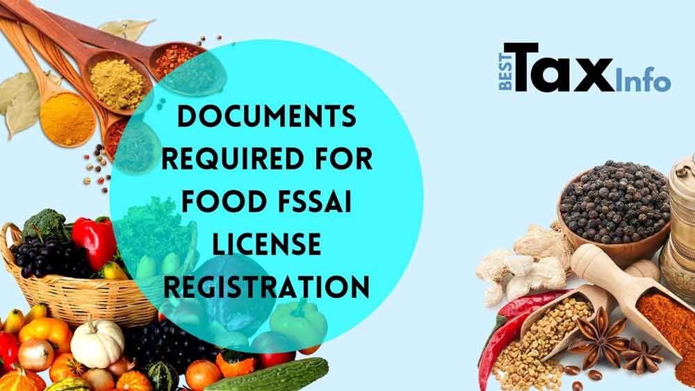 Documents Required For Food FSSAI License Registration