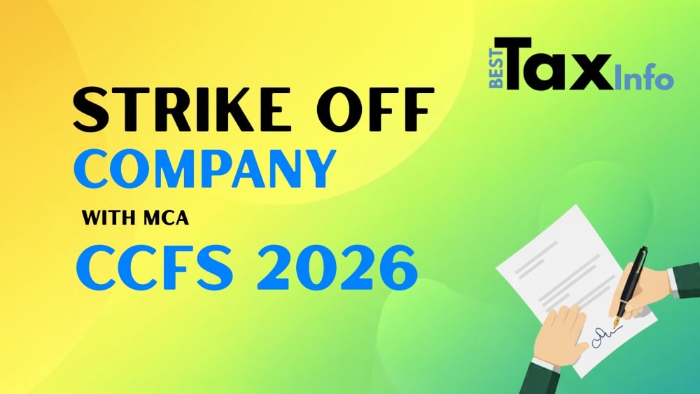 Strike Off Company with MCA CCFS 2026