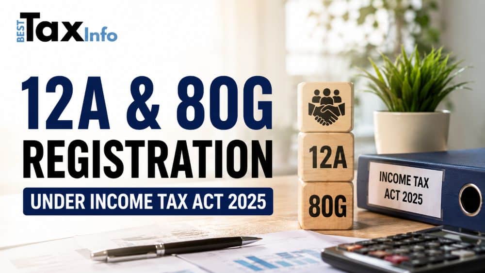 12a & 80g registration under income tax act 2025